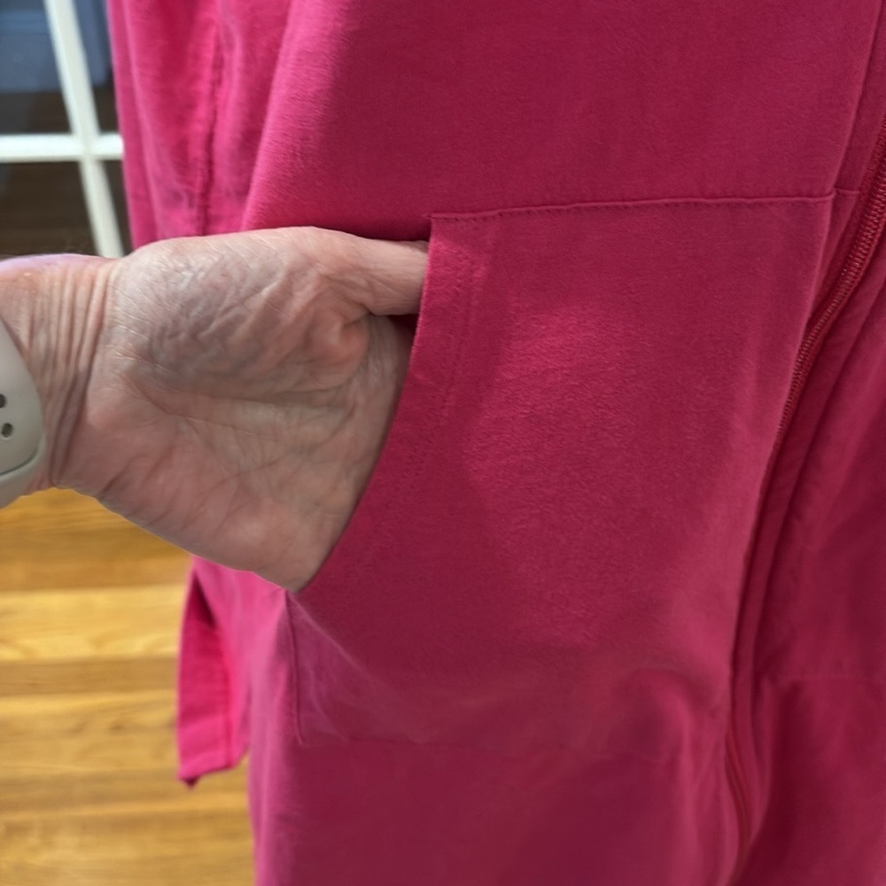 Croft & Barrow Pink Sleeveless Hooded cover-up - Picture 3 of 9